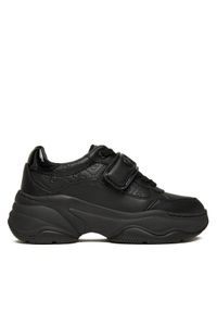 Guess Sneakersy FLFHNN ELE12 Czarny. Kolor: czarny. Materiał: skóra