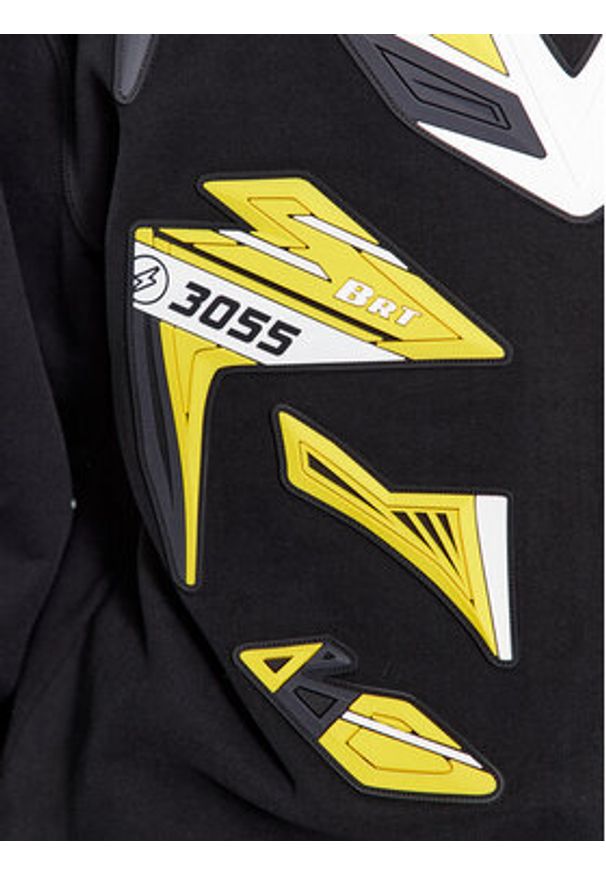 BOSS - Boss Bluza WeBikerGear 50497103 Czarny Relaxed Fit. Kolor: czarny. Materiał: bawełna