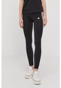 Adidas - adidas Legginsy GL0723 damskie kolor czarny gładkie. Kolor: czarny. Materiał: dzianina. Wzór: gładki #2