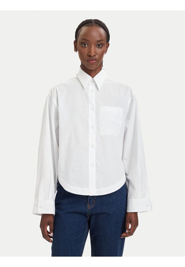 BOSS Koszula C_Boskota-1 50566871 Biały Oversize. Kolor: biały. Materiał: bawełna