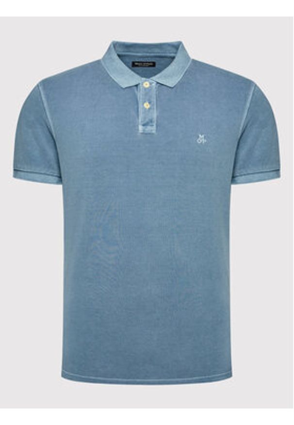 Marc O'Polo Polo B21 2266 53000 Niebieski Regular Fit. Typ kołnierza: polo. Kolor: niebieski. Materiał: bawełna