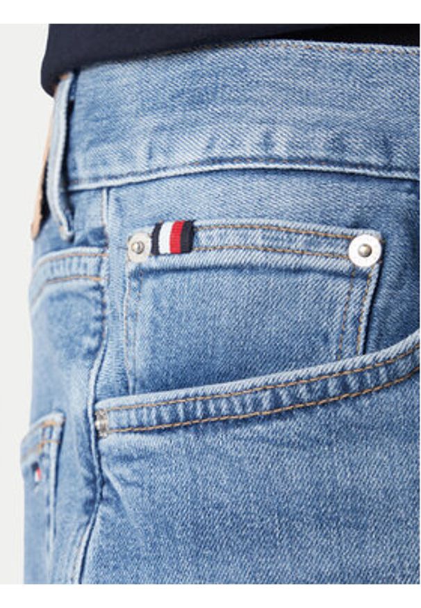 TOMMY HILFIGER - Tommy Hilfiger Jeansy Denton MW0MW41886 Niebieski Straight Fit. Kolor: niebieski