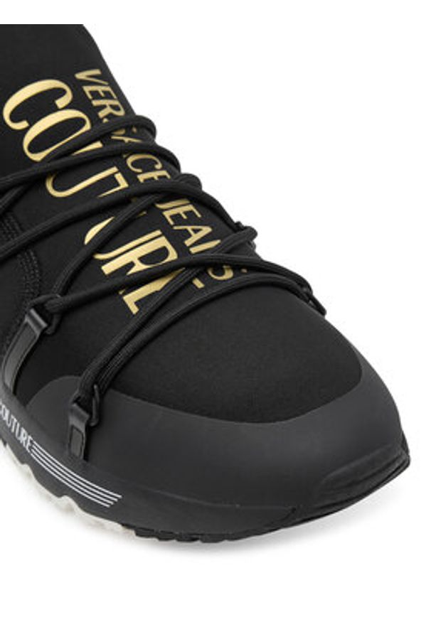 Versace Jeans Couture Sneakersy 79YA3SA6 ZS915 G89 Czarny. Kolor: czarny. Materiał: skóra