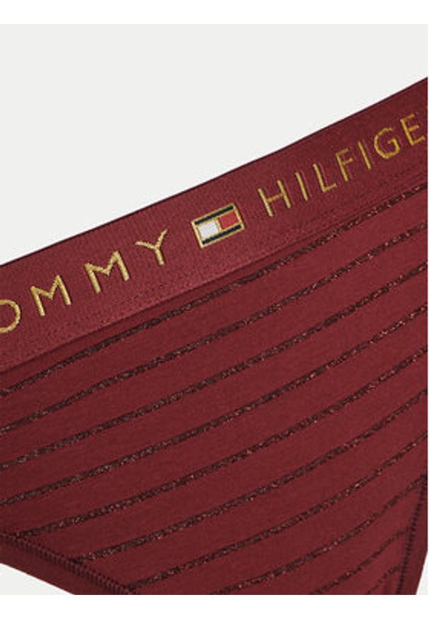 TOMMY HILFIGER - Tommy Hilfiger Figi klasyczne UW0UW05588 Bordowy Regular Fit. Kolor: czerwony. Materiał: materiał, bawełna