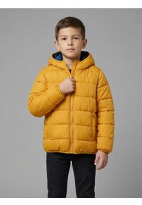 Sinsay - Pikowana kurtka puffer z kapturem - żółty. Typ kołnierza: kaptur. Kolor: żółty #1