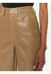 ROTATE Spodnie z imitacji skóry 1121432512 Brązowy Regular Fit. Kolor: brązowy. Materiał: skóra #5