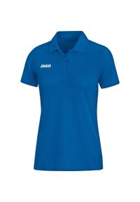 Damska koszulka polo Jako Base. Okazja: na co dzień. Typ kołnierza: polo. Kolor: niebieski. Styl: elegancki, casual #1
