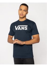 Vans T-Shirt Classic VN000GGGNAV1 Granatowy Classic Fit. Kolor: niebieski. Materiał: bawełna
