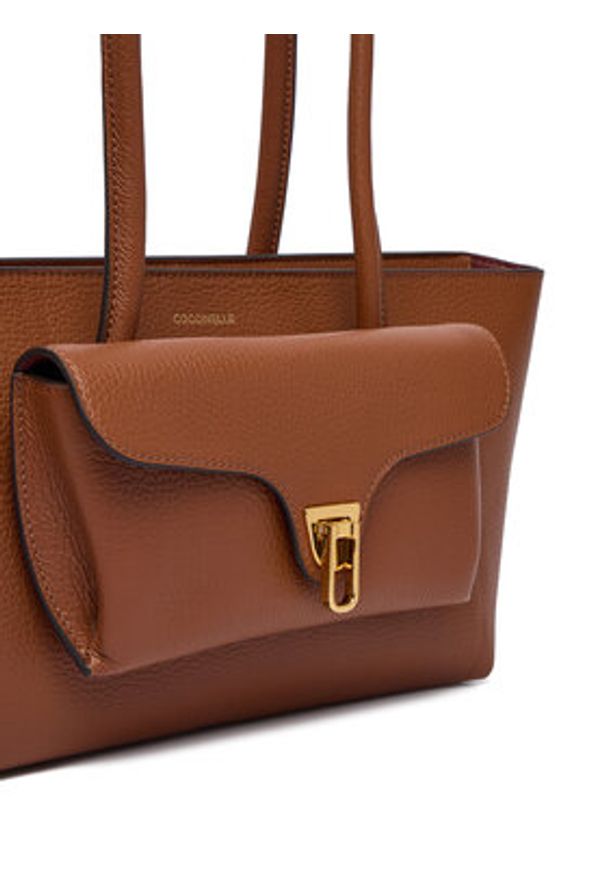 Coccinelle Torebka T8A Coccinelle Double Beat E1 T8A 11 03 01 Brązowy. Kolor: brązowy. Materiał: skórzane