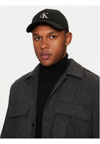 Calvin Klein Czapka z daszkiem Monogram Embro K50K512147 Szary. Kolor: czarny. Materiał: poliester, materiał