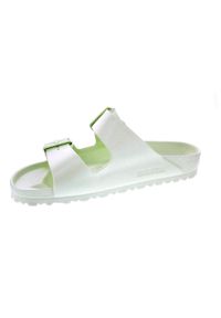 Klapki damskie Birkenstock Arizona Eva. Kolor: zielony. Materiał: materiał, syntetyk