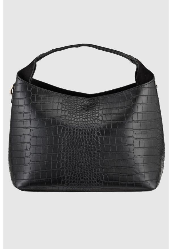 Valentino by Mario Valentino - VALENTINO Mała czarna torebka Wool. Kolor: czarny. Materiał: skórzane. Rodzaj torebki: na ramię