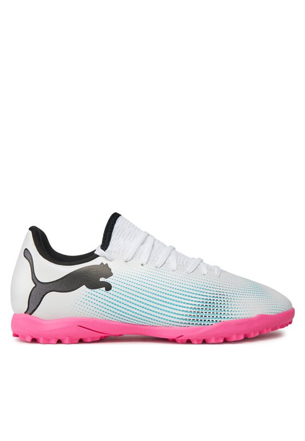 Puma Buty do piłki nożnej Future 7 Play Tt 107737 01 Biały. Kolor: biały. Materiał: skóra