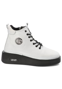 Białe Botki Artiker Stylowe Obuwie Damskie. Kolor: biały. Materiał: materiał. Styl: elegancki #5