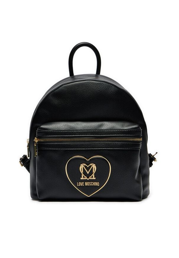 Love Moschino - LOVE MOSCHINO Plecak JC4123PP1LLB0000 Czarny. Kolor: czarny. Materiał: skóra