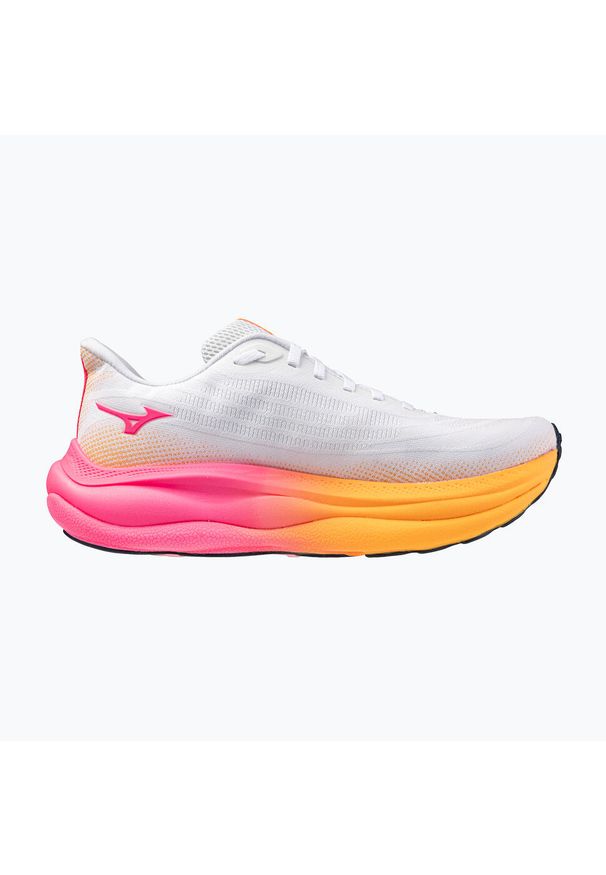 Buty do biegania Mizuno Wave Sky 9. Kolor: pomarańczowy, różowy, biały, wielokolorowy. Model: Mizuno Wave. Sport: bieganie
