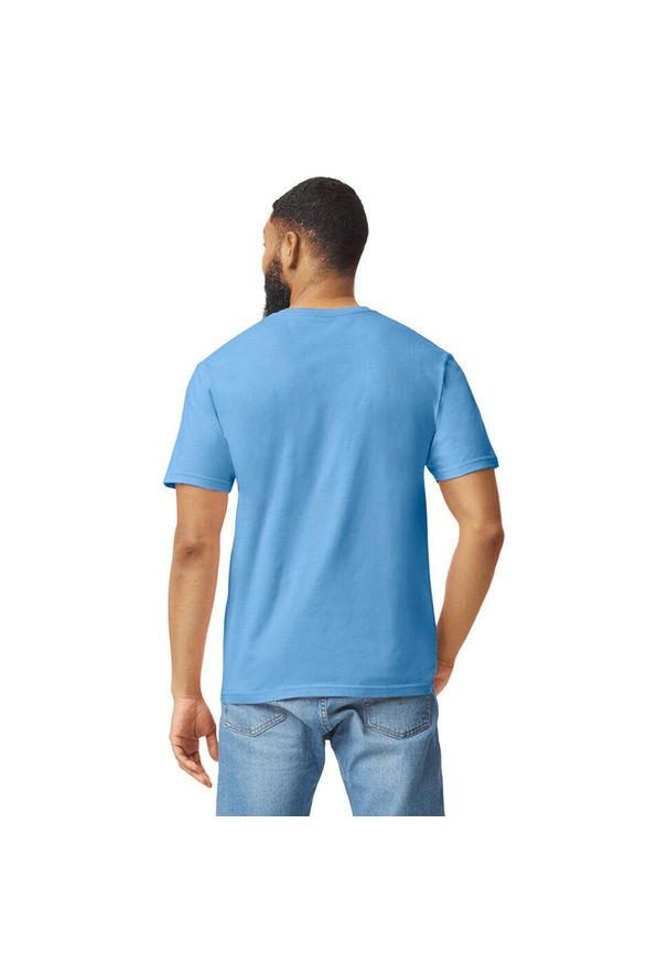 GILDAN - Bawełniana Koszulka Unisex Dla Dorosłych W Miękkim Stylu. Kolor: niebieski. Materiał: bawełna