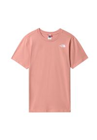 Koszulka The North Face Redbox 0A4M5QHCZ1 - różowa. Kolor: różowy. Materiał: tkanina, bawełna. Sezon: lato