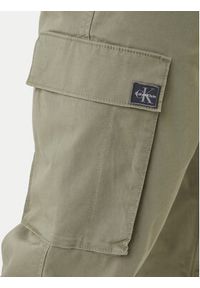 Calvin Klein Jeans Joggery Comfort LV04RD608G Beżowy Skinny Fit. Kolor: beżowy. Materiał: bawełna #3