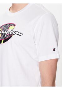 Champion T-Shirt 218483 Biały Regular Fit. Kolor: biały. Materiał: bawełna #4
