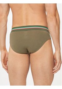 Aeronautica Militare Komplet 2 par slipów AM1USL001 Khaki. Kolor: brązowy. Materiał: bawełna