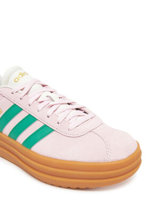 Adidas - adidas Sneakersy VL Court Bold Shoes JP6916 Różowy. Kolor: różowy. Materiał: zamsz, skóra