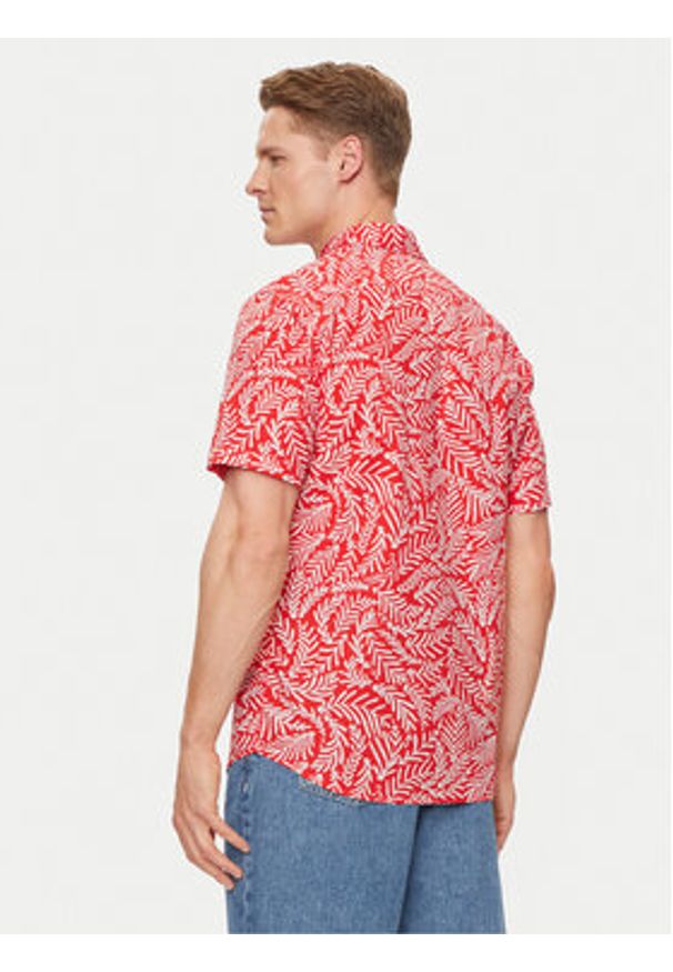 United Colors of Benetton - United Colors Of Benetton Koszula 5JDZ5QMD8 Czerwony Slim Fit. Kolor: czerwony. Materiał: bawełna