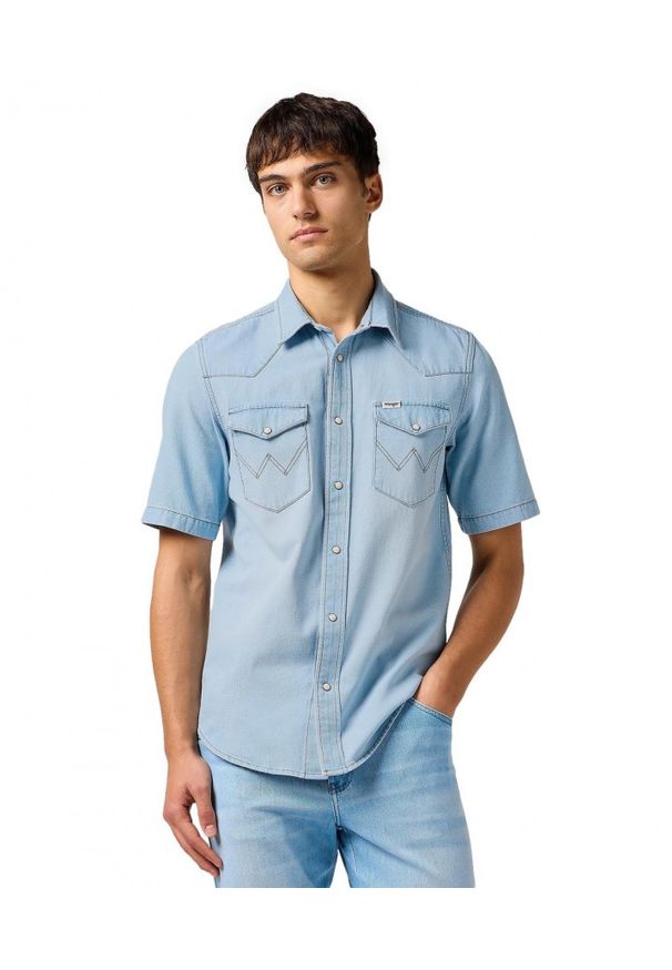 Wrangler - MESKA KOSZULA WRANGLER SS WESTERN SHIRT AUTHENTIC TINT 112362742