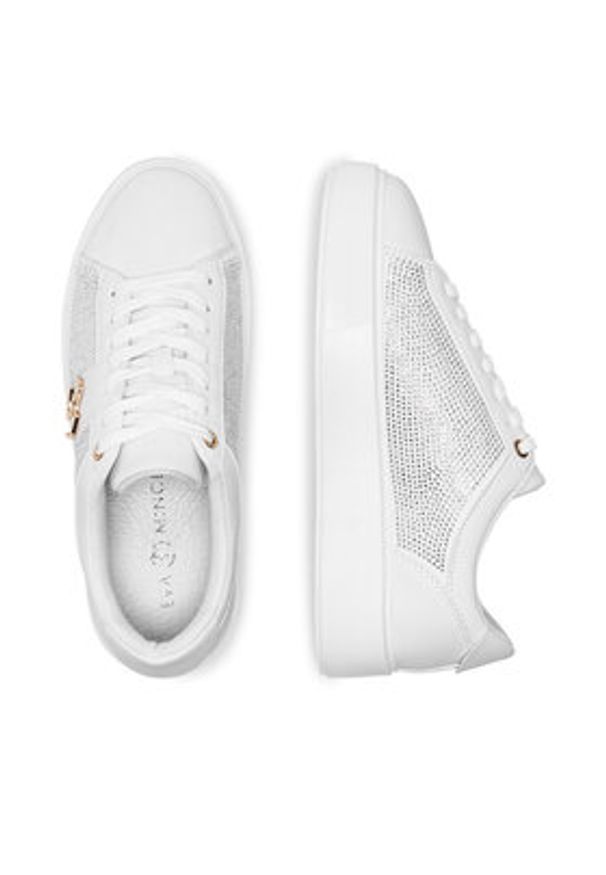 Eva Minge Sneakersy WYL3358-8 Biały. Kolor: biały. Materiał: syntetyk