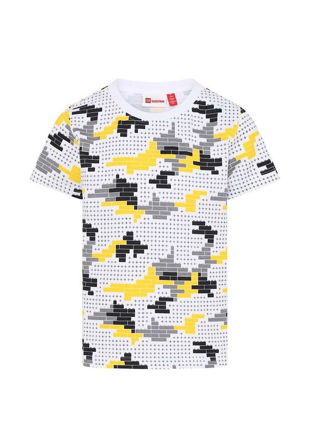 LEGO Wear - Lego Wear t-shirt dziecięcy kolor szary z nadrukiem. Okazja: na co dzień. Kolor: szary. Wzór: nadruk. Styl: casual
