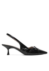 Stuart Weitzman Czółenka Georgie Slingback 50 SM977 Czarny. Kolor: czarny. Materiał: syntetyk, skóra #1
