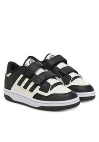 Adidas - adidas Sneakersy Rapid Court JP7654 Czarny. Kolor: czarny. Materiał: skóra