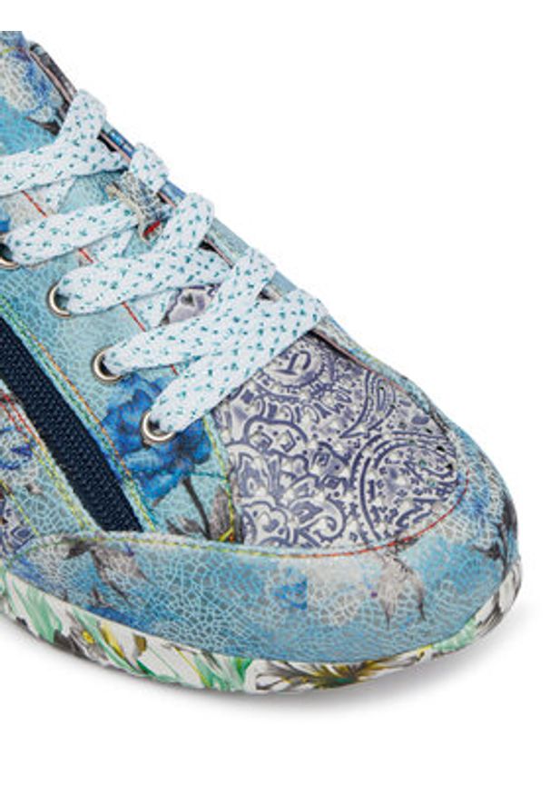 Laura Vita Sneakersy Joctao 06 Niebieski. Kolor: niebieski. Materiał: skóra
