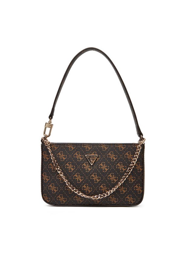 Guess Torebka Noelle II Mini HWQG96 72720 Brązowy. Kolor: brązowy. Materiał: skórzane