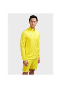 Kurtka z dresu Hummel Essential. Kolor: żółty. Materiał: dresówka. Sport: fitness #1