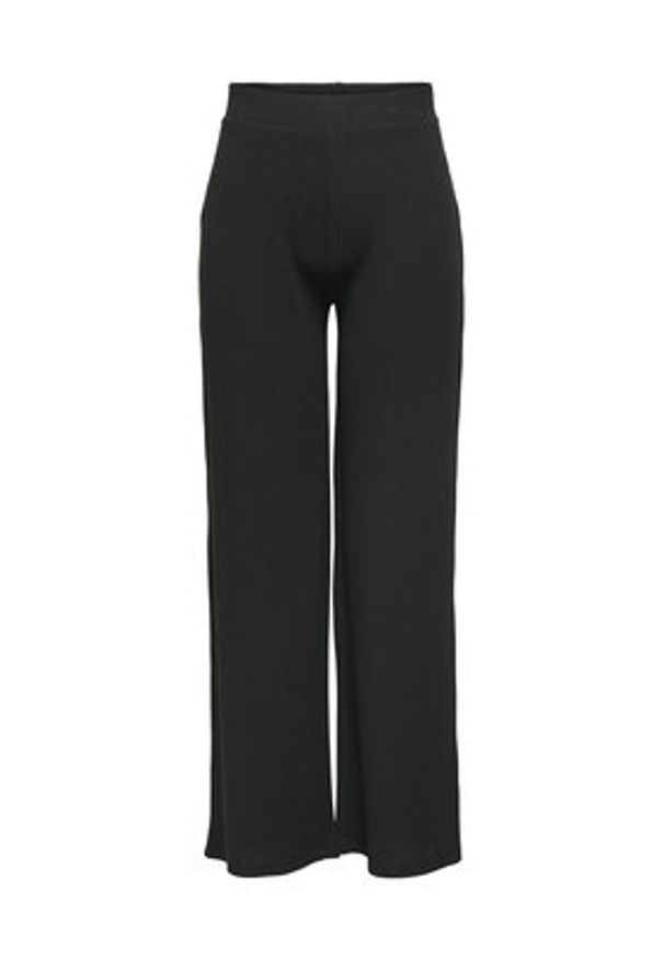 only - ONLY Spodnie materiałowe 15202195 Czarny Wide Leg. Kolor: czarny. Materiał: syntetyk