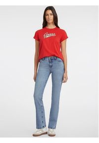 Guess Jeans T-Shirt W4YI13 J1314 Czerwony Regular Fit. Kolor: czerwony. Materiał: bawełna