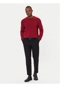 BOSS Sweter Botto-L 50476364 Czerwony Regular Fit. Kolor: czerwony. Materiał: wełna