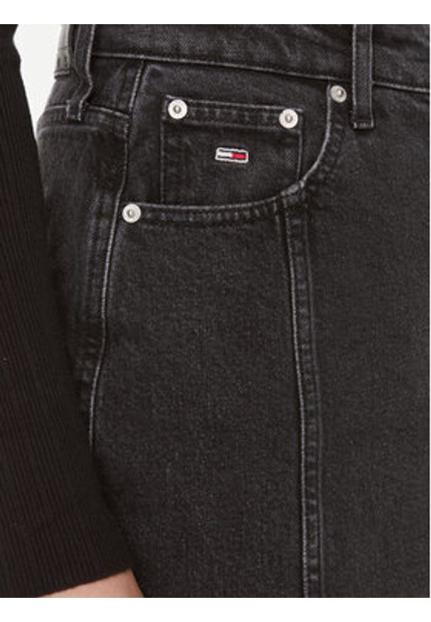 Tommy Jeans Spódnica jeansowa Claire DW0DW17700 Czarny Regular Fit. Kolor: czarny. Materiał: bawełna