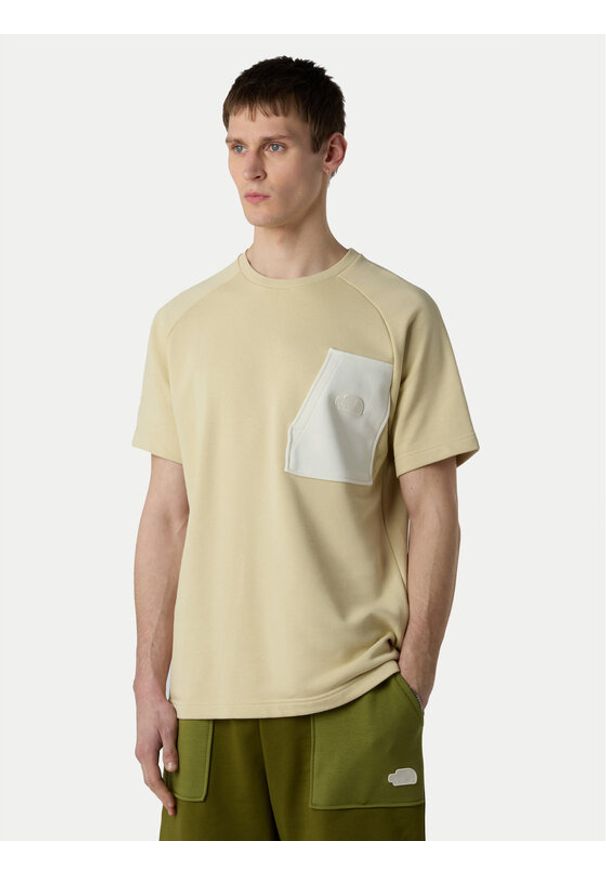 The North Face T-Shirt Terry NF0A8C28 Beżowy Relaxed Fit. Kolor: beżowy. Materiał: syntetyk, bawełna