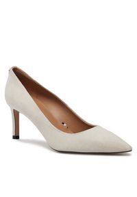 BOSS Szpilki Janet Pump 70-S N 50498810 Beżowy. Kolor: beżowy. Materiał: zamsz, skóra. Obcas: na szpilce #5