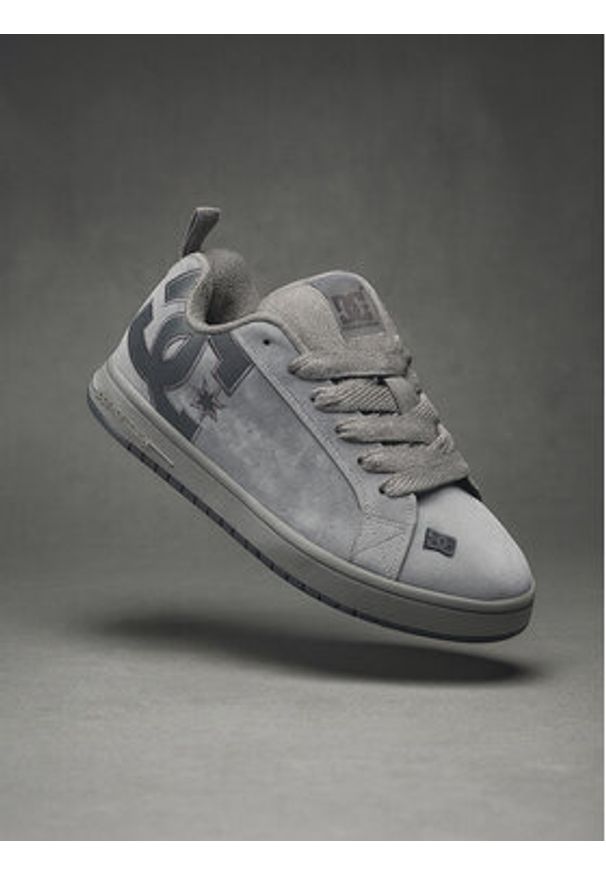 DC Shoes Sneakersy CEO-V5-10116 Szary. Kolor: szary. Materiał: skóra, zamsz