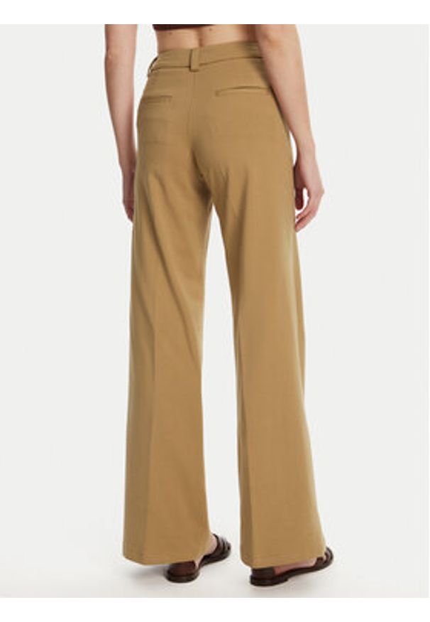 Silvian Heach Spodnie materiałowe Liovica GPP25421PA Beżowy Wide Leg. Kolor: beżowy. Materiał: bawełna