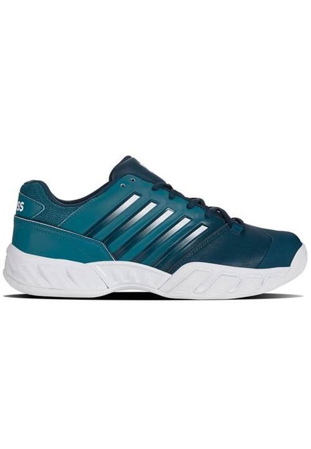 Buty do tenisa męskie K-Swiss Bigshot Light 4 Indoor. Kolor: niebieski. Materiał: materiał, syntetyk. Szerokość cholewki: normalna. Sport: tenis