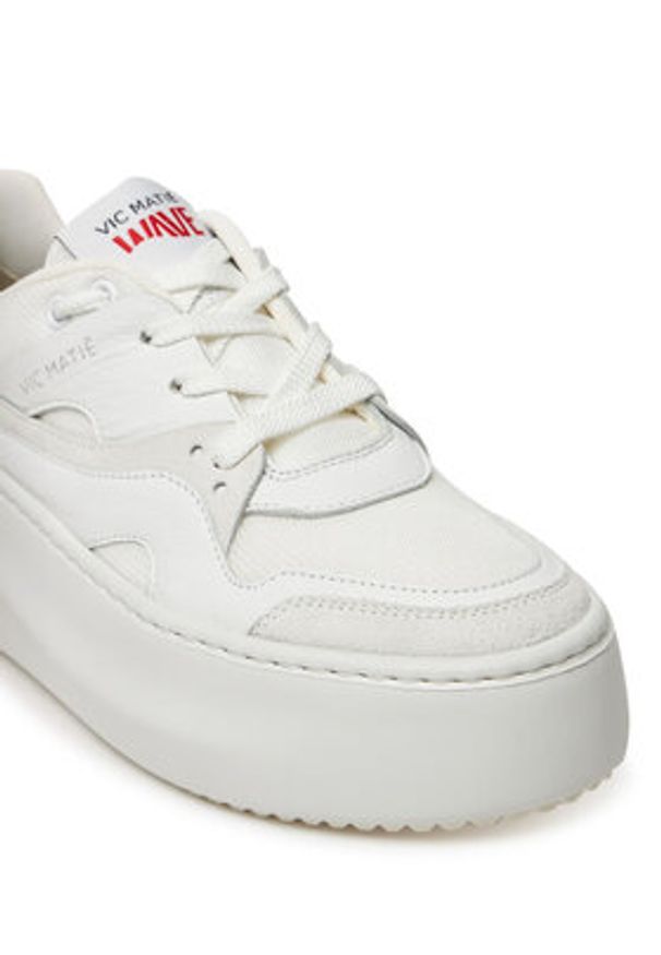Vic Matié Sneakersy 1G3054D W62BQBT175 Biały. Kolor: biały. Materiał: skóra