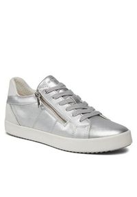 Geox Sneakersy D Blomiee D366HE 0AJ22 C0628 Srebrny. Kolor: srebrny. Materiał: skóra