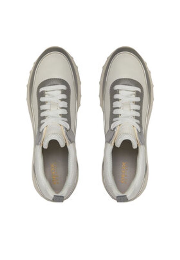 Geox Sneakersy D Alleniee D35LPB 00054 C1132 Biały. Kolor: biały. Materiał: skóra