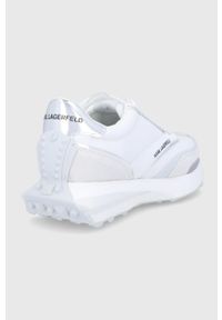 Karl Lagerfeld Buty kolor biały. Nosek buta: okrągły. Zapięcie: sznurówki. Kolor: biały. Materiał: guma #2