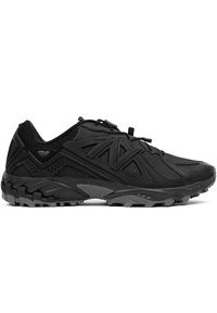 Buty męskie New Balance ML610DE – czarne. Okazja: na co dzień. Kolor: czarny. Materiał: materiał, syntetyk, guma. Wzór: nadruk. Sezon: lato