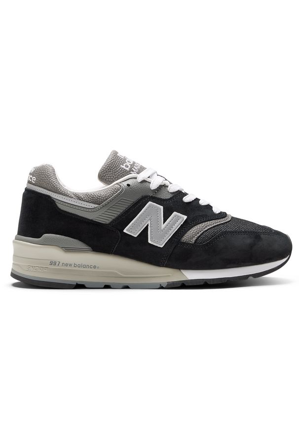 Buty unisex New Balance U997BK - czarne. Kolor: czarny. Materiał: zamsz, materiał, syntetyk